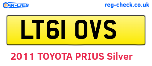 LT61OVS are the vehicle registration plates.