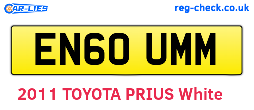 EN60UMM are the vehicle registration plates.