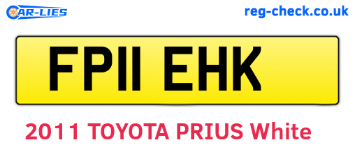 FP11EHK are the vehicle registration plates.