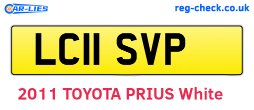 LC11SVP are the vehicle registration plates.