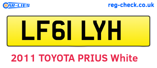 LF61LYH are the vehicle registration plates.
