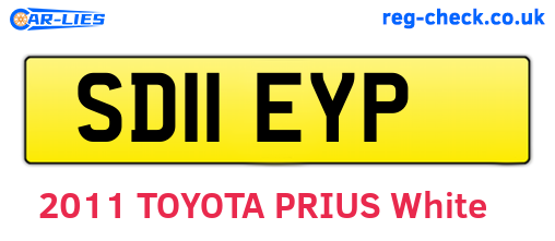 SD11EYP are the vehicle registration plates.