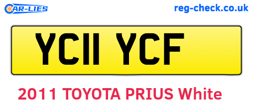 YC11YCF are the vehicle registration plates.