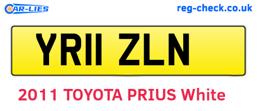 YR11ZLN are the vehicle registration plates.