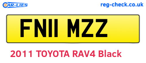 FN11MZZ are the vehicle registration plates.