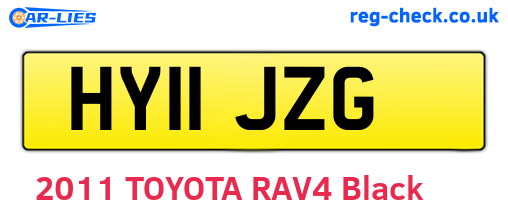 HY11JZG are the vehicle registration plates.