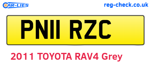 PN11RZC are the vehicle registration plates.