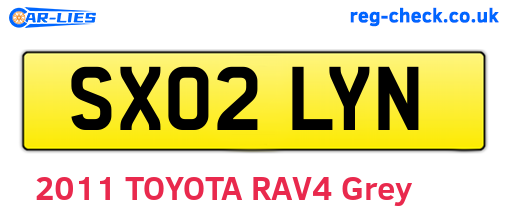 SX02LYN are the vehicle registration plates.