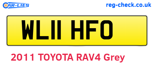 WL11HFO are the vehicle registration plates.