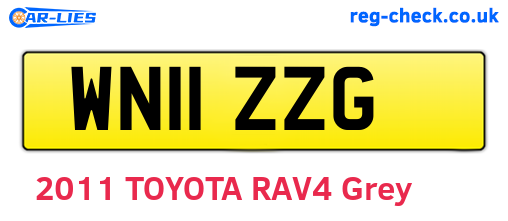 WN11ZZG are the vehicle registration plates.