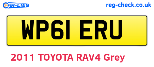 WP61ERU are the vehicle registration plates.