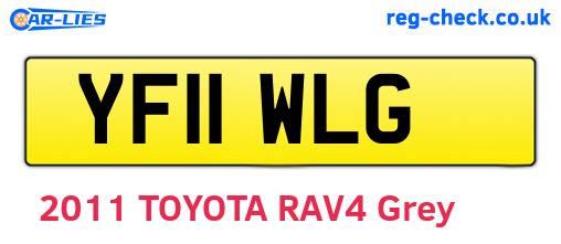 YF11WLG are the vehicle registration plates.