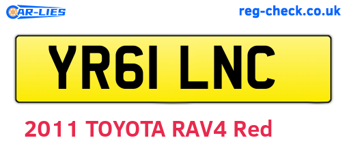 YR61LNC are the vehicle registration plates.
