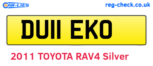 DU11EKO are the vehicle registration plates.