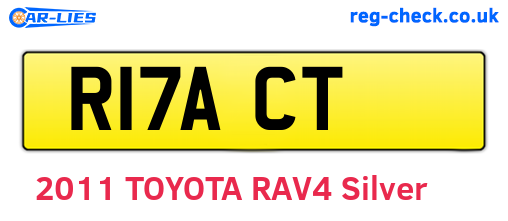 R17ACT are the vehicle registration plates.