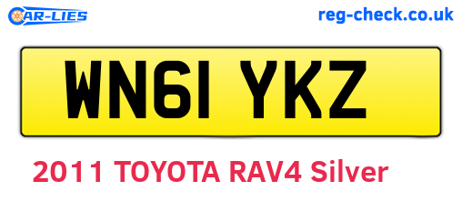 WN61YKZ are the vehicle registration plates.