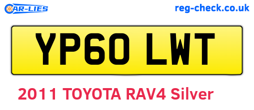 YP60LWT are the vehicle registration plates.
