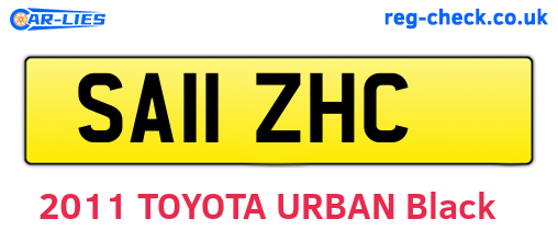 SA11ZHC are the vehicle registration plates.