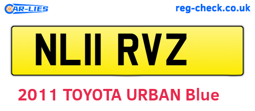 NL11RVZ are the vehicle registration plates.