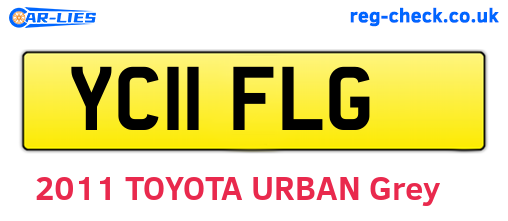 YC11FLG are the vehicle registration plates.