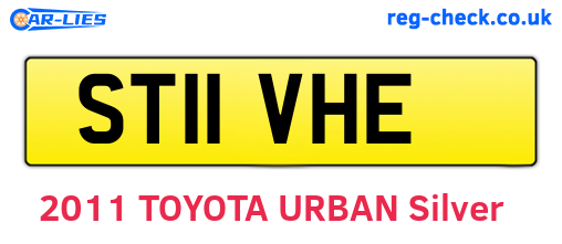 ST11VHE are the vehicle registration plates.
