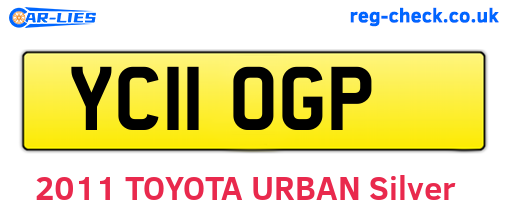 YC11OGP are the vehicle registration plates.