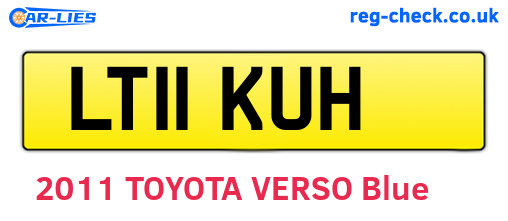 LT11KUH are the vehicle registration plates.