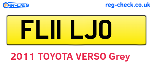 FL11LJO are the vehicle registration plates.