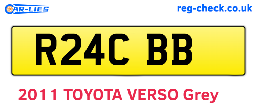 R24CBB are the vehicle registration plates.