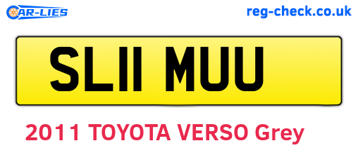 SL11MUU are the vehicle registration plates.