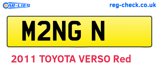 M2NGN are the vehicle registration plates.