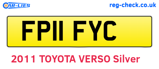 FP11FYC are the vehicle registration plates.