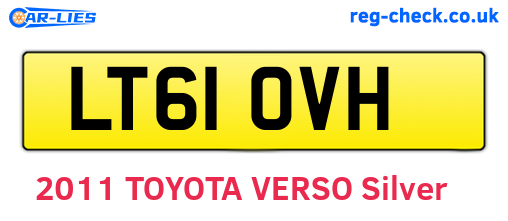 LT61OVH are the vehicle registration plates.