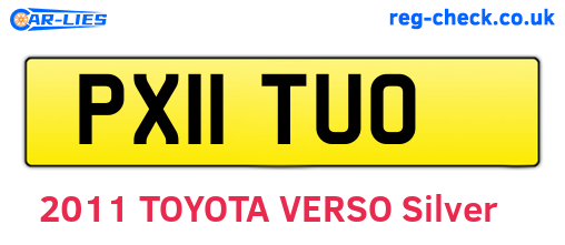 PX11TUO are the vehicle registration plates.