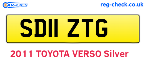 SD11ZTG are the vehicle registration plates.
