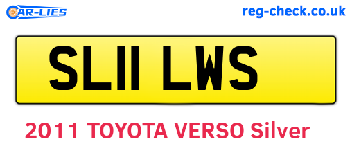 SL11LWS are the vehicle registration plates.