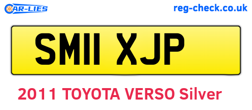 SM11XJP are the vehicle registration plates.