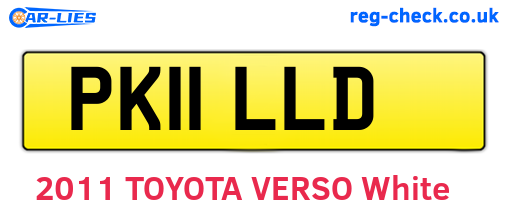 PK11LLD are the vehicle registration plates.