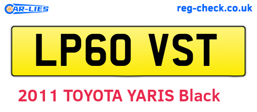 LP60VST are the vehicle registration plates.