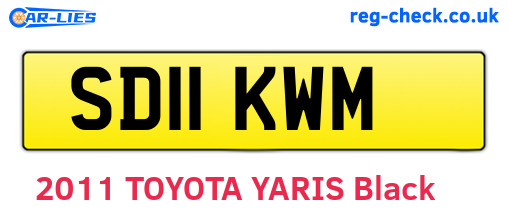 SD11KWM are the vehicle registration plates.