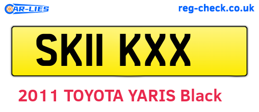 SK11KXX are the vehicle registration plates.
