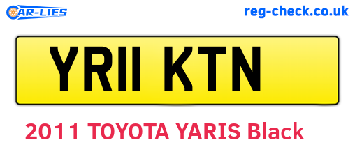 YR11KTN are the vehicle registration plates.