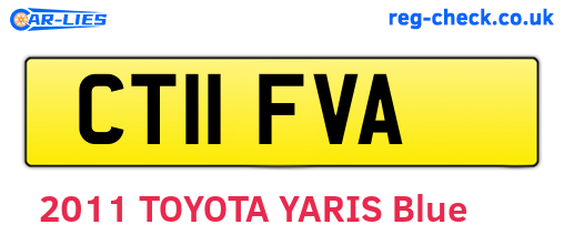 CT11FVA are the vehicle registration plates.