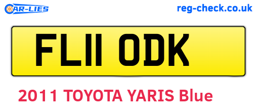 FL11ODK are the vehicle registration plates.