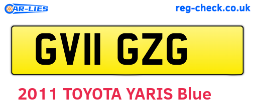 GV11GZG are the vehicle registration plates.