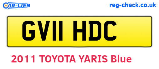 GV11HDC are the vehicle registration plates.