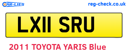 LX11SRU are the vehicle registration plates.