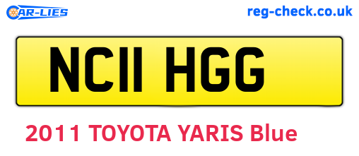 NC11HGG are the vehicle registration plates.