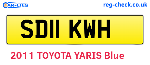 SD11KWH are the vehicle registration plates.
