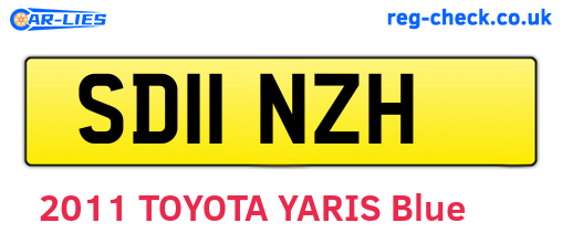 SD11NZH are the vehicle registration plates.
